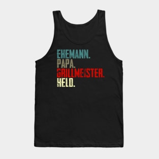 Ehemann Papa Grillmeister Held Tank Top